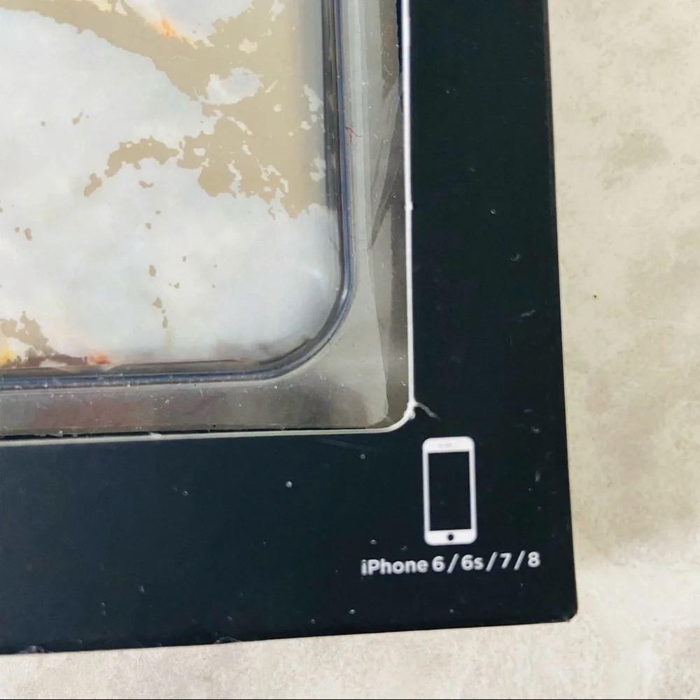 NWT Havana Night silver marble protective iPhone case size 6, 6S, 7 & 8